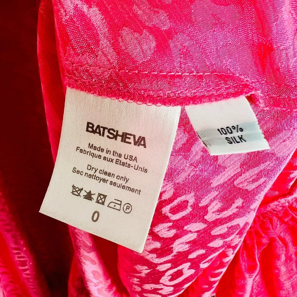 Batsheva Silk May Nap Dress Ruffled Midi Prairie 0 XS Rare - Picture 8 of 10